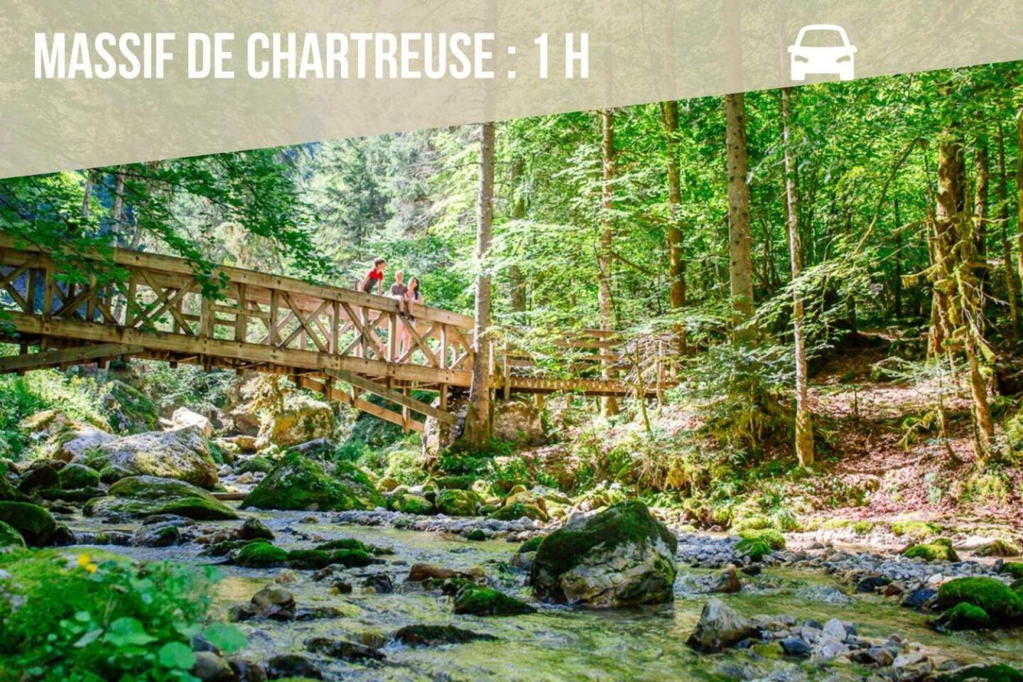 Les Cantinieres - Bourgoin Jallieu - Jardin Prive Ruy-Montceau 외부 사진